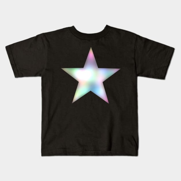 rainbow star Kids T-Shirt by Nikokosmos